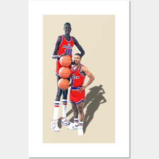 Bol and Bogues Retro 90s Bullets Basketball Design Posters and Art